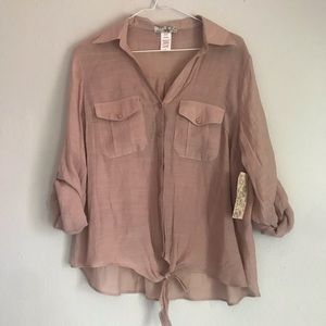 NWT Rose Gold Blouse
